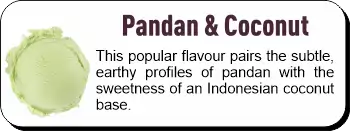 Dairy Free - Pandan and Coconut